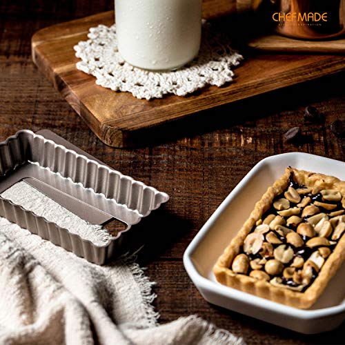 Mini Rectangle Tart Pan Set (2" x 4" 4Pcs)