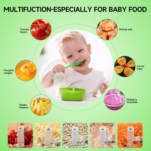 Manual Food Processor Vegetable Chopper (500ml / Ggreen)