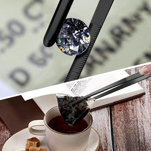 4 Packs 12 Inch Bar Tweezers Black Multi (4 Count)