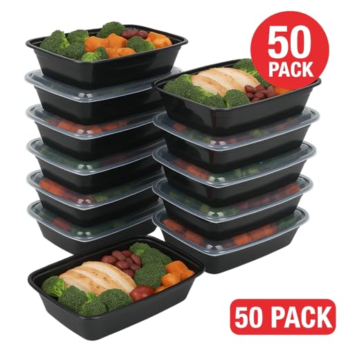 Meal Prep Containers W (50 Pack / 32 oz)