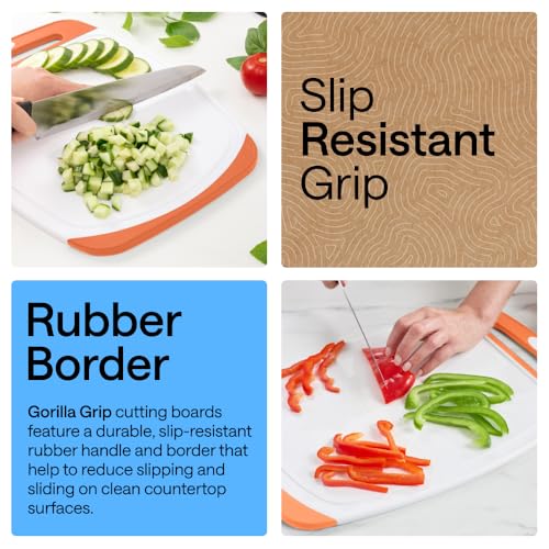BPA Free Reversible Cutting Board (Lime/Orange/Lemon / Large (Pack of 3))