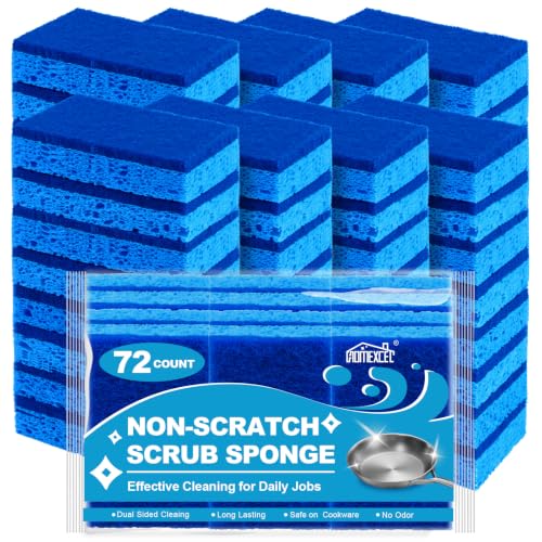Sponges Kitchen 72 Pack (Blue-rectangle)