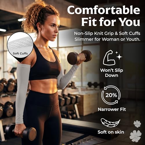 Women’s Cooling Arm Sleeves (1 Pair: Gray / One Size)