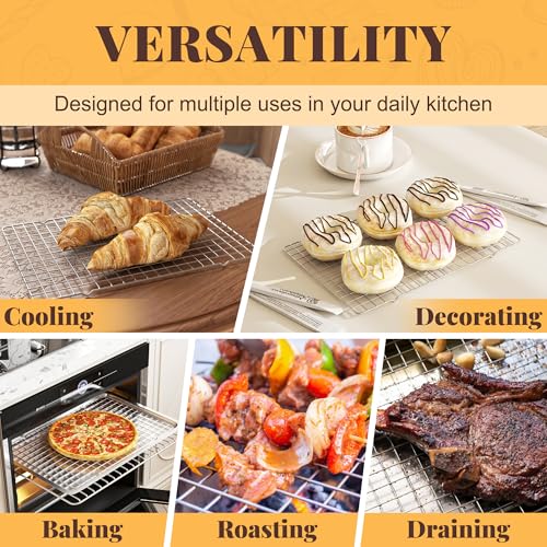 2 PCS Grid Wire Baking Cooling Racks