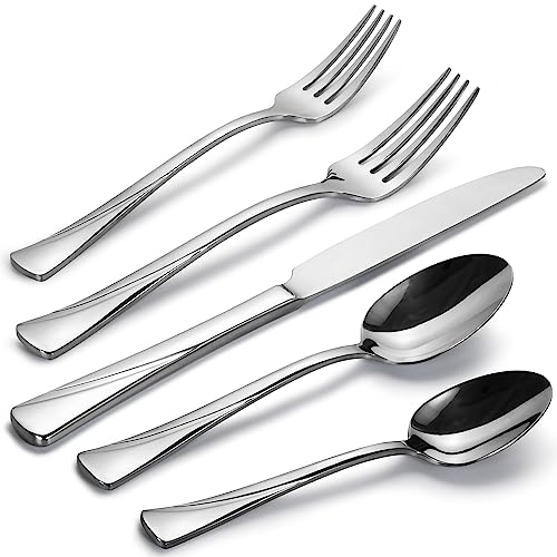 Alice 30 Piece Silverware Set Stainless Steel Flatware Set (4.66 Count)