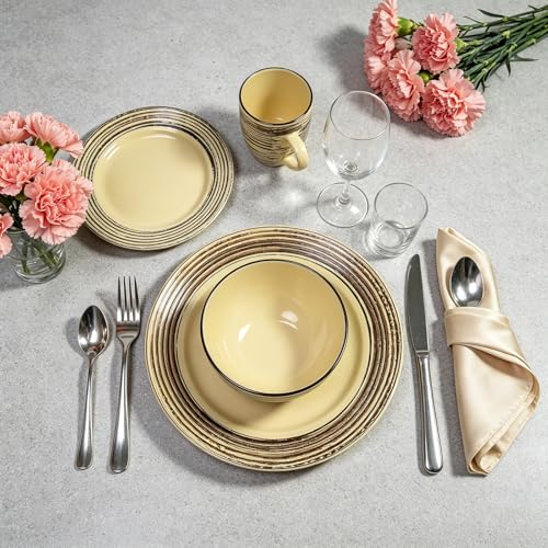 HomeVss 16 Piece Dinnerware Set