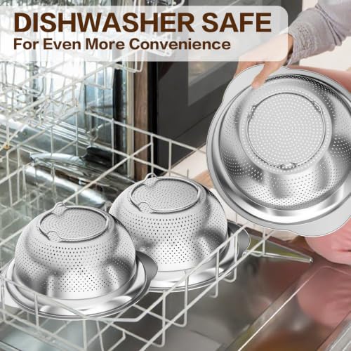 Stainless Steel Colander for Kitchen (5QT)