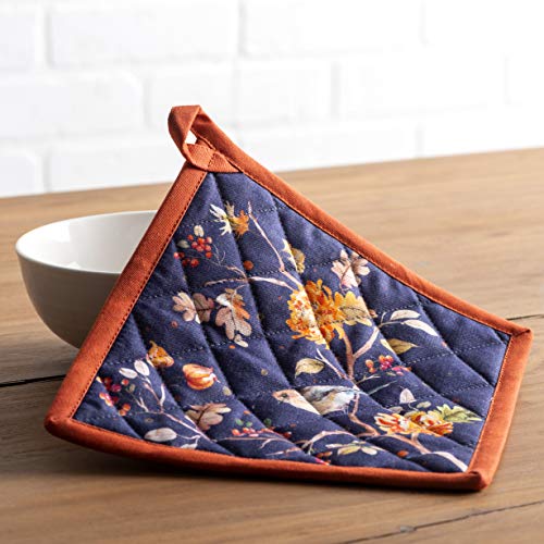 100% Cotton Oven Mitt & Pot Holder Set (020 - Kelim - Infinity / 7.5" x 13" & 8" x 8" (Oven Mitt & Pot Holder))