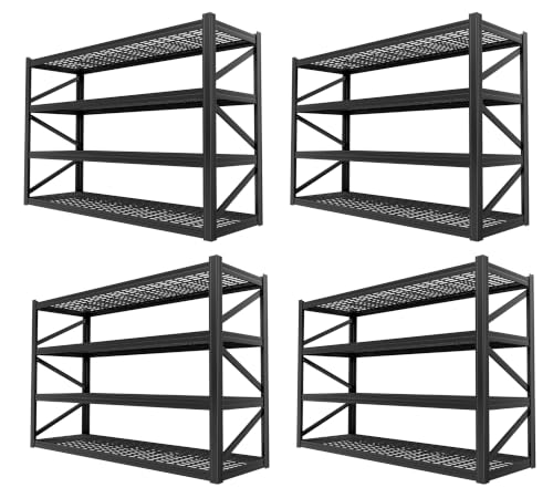 4 Tier Heavy Duty Garage Shelving (4T 70.8" W x 24" D x 70.8" H)