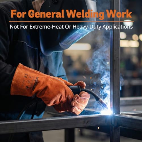 14 Inch Welding Gloves (14" L-Brown)