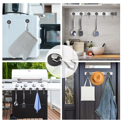 Rare Earth Strong Magnetic Hooks (12 Count)