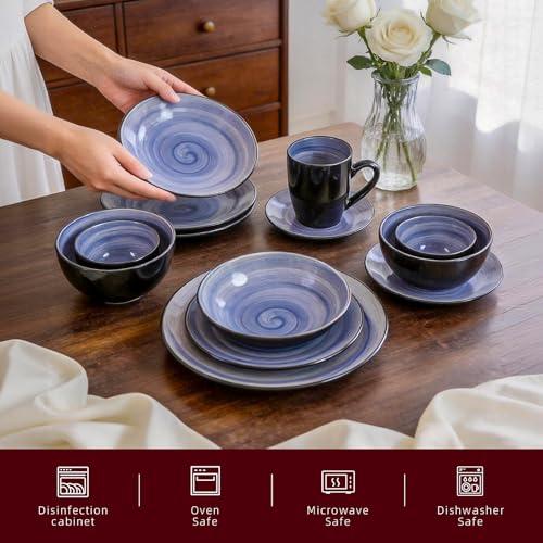 Stoneware Sonoma 56pc Dinnerware Set (Cobalt)