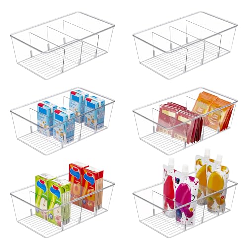 6 Pack Food Storage Organizer Bins (6pack)