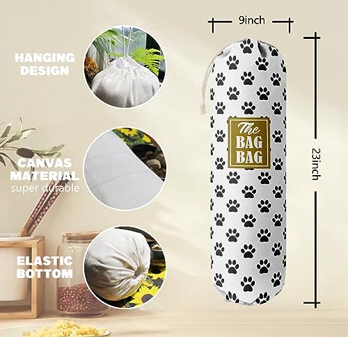 Grocery Bags Holder Organizer For Shopping Bags (Dog 11)