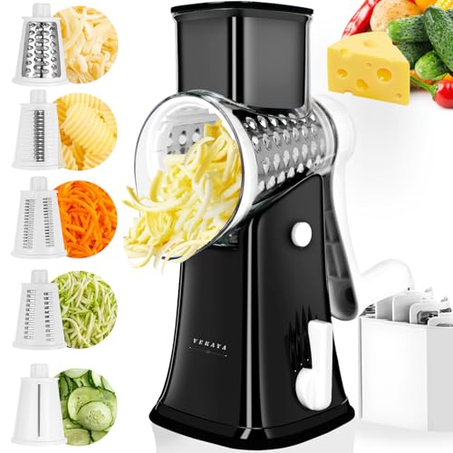 5 in 1 Rotary Cheese Grater Hand Crank