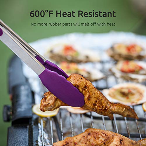 Kitchen Tongs for Cooking ((05) Purple)