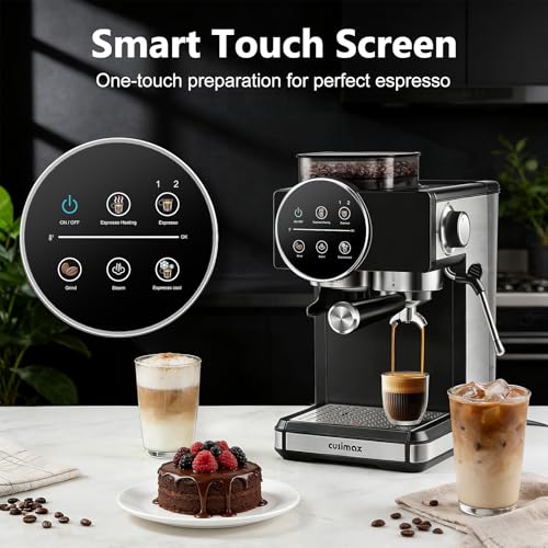 Espresso Machine with Grinder (Black)