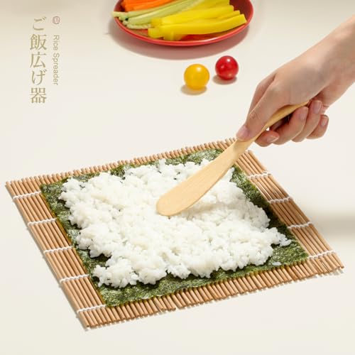 Bamboo Sushi Making Kit 9 in 1 for Sushi Beginners (10.5 x 4.5 x 1.6 inches)