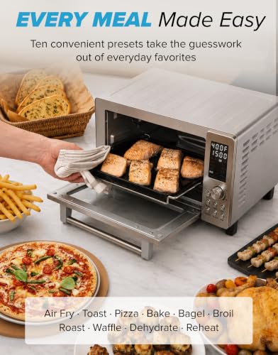 Bravo Air Fryer Toaster Countertop Convection Oven Combo (Brushed Stainless Steel / 21 Qt)