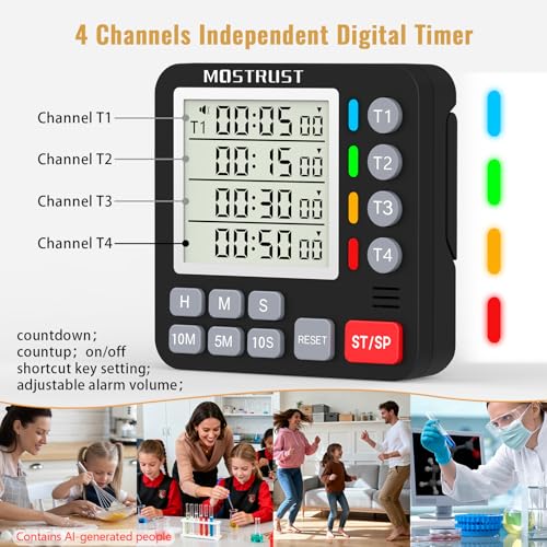 Digital Dual Kitchen Timer (Black)