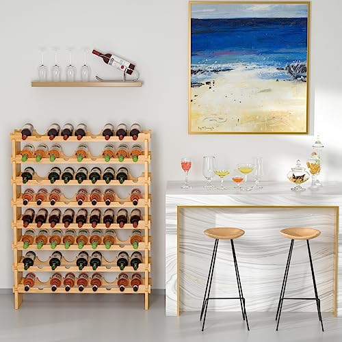 Wine Rack Freestanding Floor (Yellow)