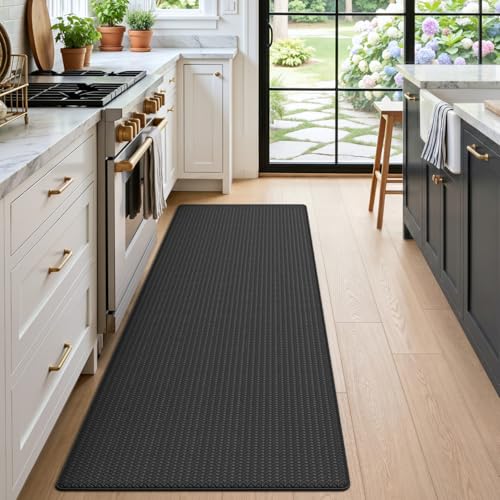 Kitchen Floor Mats Cushioned Anti Fatigue (2-black / 86"l X 23"w X 0.4"th)