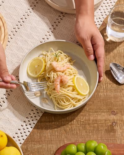 Milkyway 33 oz Pasta Bowls Set of 4 (Beige Thread / Set of 4)