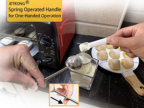 Powdered Sugar Shaker Duster Flour Dispenser Shaker with 18