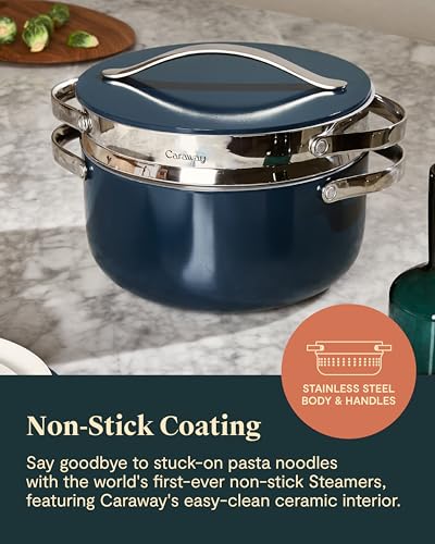 Steamer Stainless Steel Steamer with Handles (Stainless Steel / Large (6.5qt))
