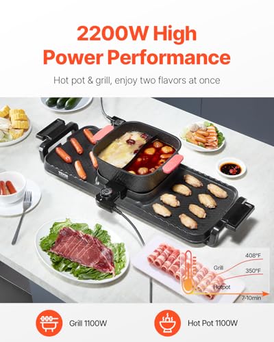 Hot Pot with Grill (2300W 2-in-1)