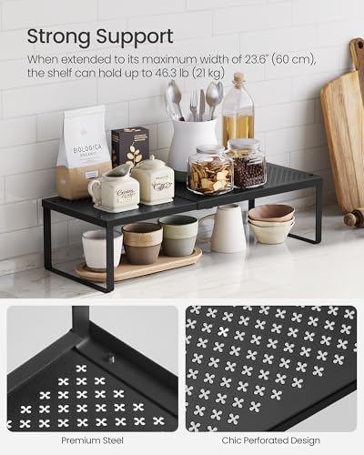 Spice Rack Expandable Kitchen Countertop Shelf