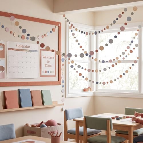 5 Pieces Dot Garland Banner Hanging (Boho Color)