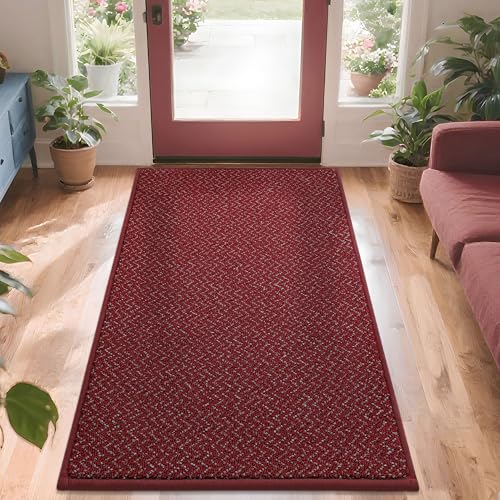 Dirt Trapper Door Mat 36"x60" Non Slip Washable Red (15 Sq Ft)