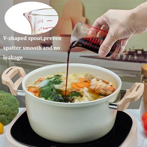 Ackers 4 Oz Glass Measuring Cup (Red)
