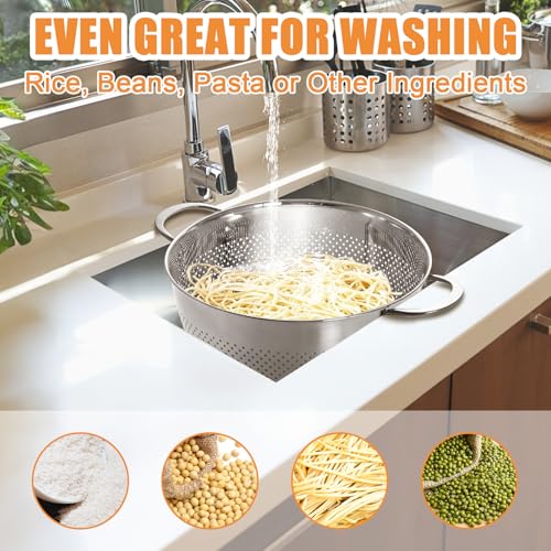 Stainless Steel Colander for Kitchen (5 QT)