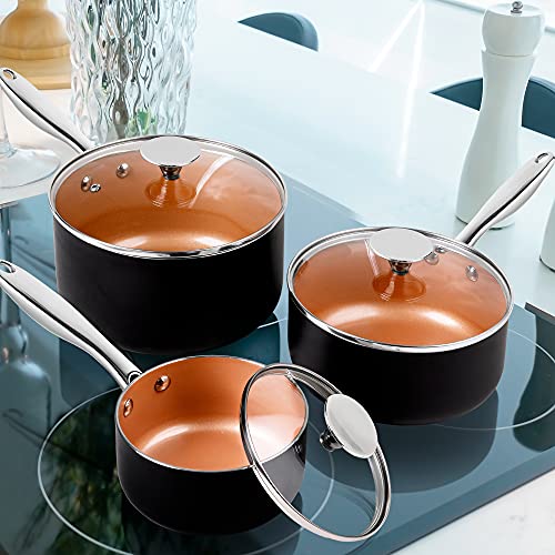 Sauce Pan Set (1+2+3 Quarts)