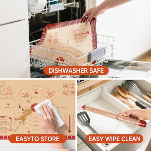 Silicone Baking Mat with 10 Recipes
