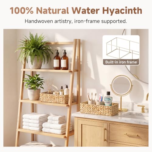 Wicker Toilet Paper Basket (Natural(Water Hyacinth) / 15 ¾"L x 6 ½"W x 4 ¼"H)