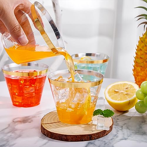 Heavy Duty Plastic Cups (9-Gold-100)