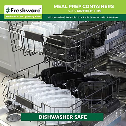 Meal Prep Containers [50 Pack] 1 Compartment Food Storage Containers with Lids (16OZ_50PK)