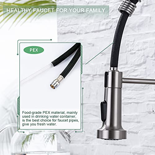 Pull Down Kitchen Faucet (Stainless Steel)