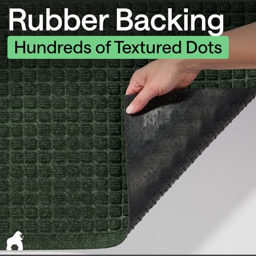 HydroABSORB Door Mat for Indoor Outdoor Use (Green / 47" X 35")