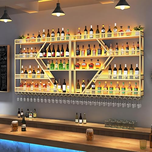 63in Large Wall Mounted Wine Rack