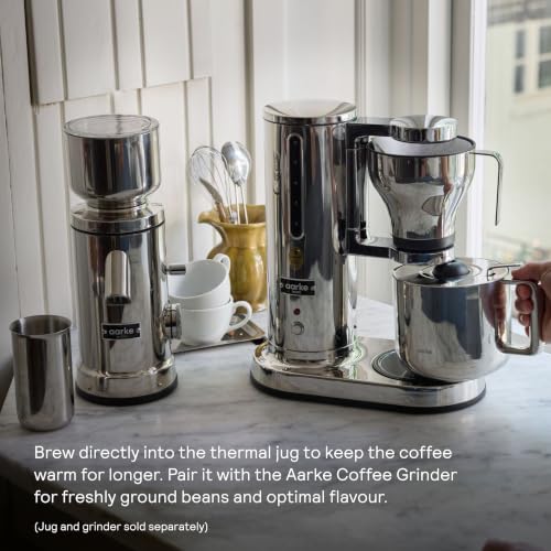 Drip Coffee Maker with 42oz Glass Carafe (Stainless Steel)