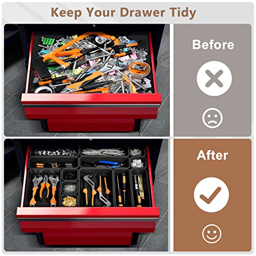 Grade】 Tool Box Organizer Garage Organization (69pcs-5 Size)