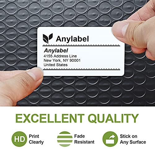 Compatible 4" x 2" Direct Thermal Labels Replacement for Barcodes Postage Address Shipping Compatible with Rollo & Zebra Desktop Printers Adhesive & Perforated (4" x 2" / 12 Rolls)