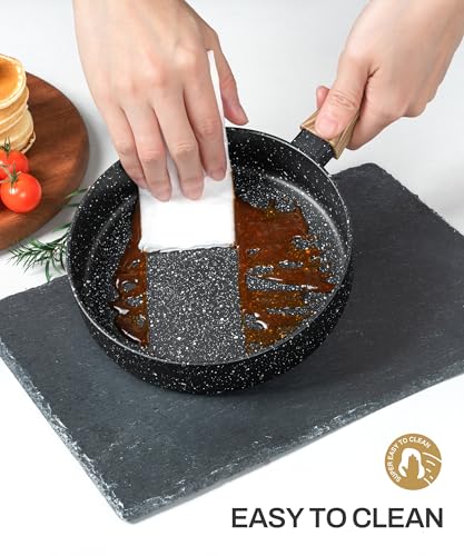 Small Frying Pan Nonstick (Black Granite / 6 Inch)