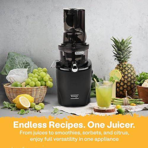 Whole Slow Juicer REVO830 Cold Press Masticating Juicer Machine (Matte Black)