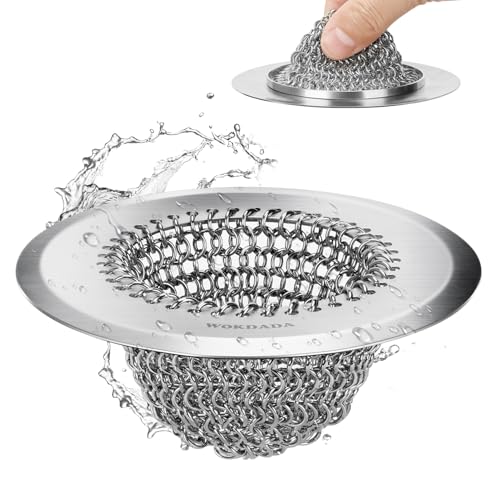 Upgraded Sink Drain Strainer (Bright Silver / 1-Pack)