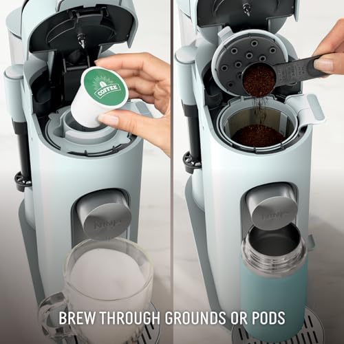 Pods & Grounds Coffee Maker (Standard-Glacier Blue)